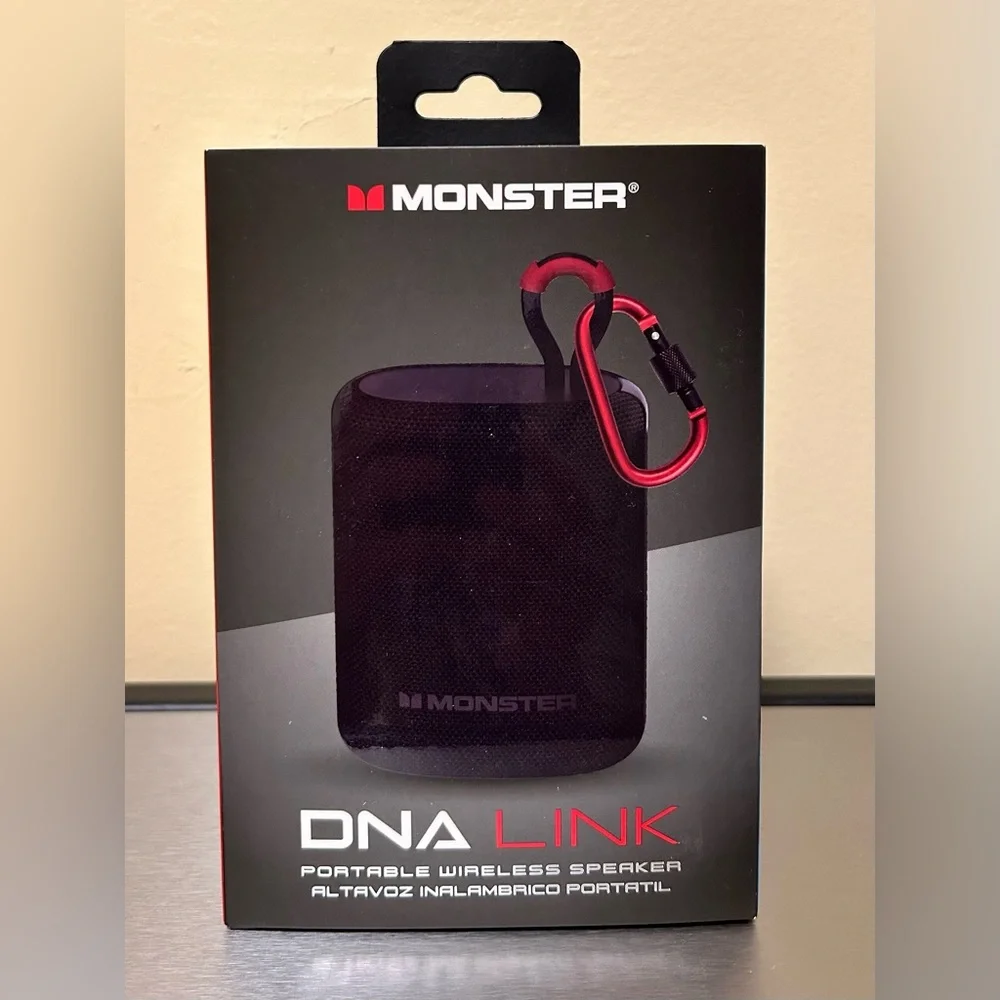 🆕 MONSTER DNA LINK PORTABLE WIRELESS BLUETOOTH SPEAKER - Picture 1 of 16